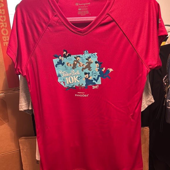 Run Disney 2017 Tinker Bell 10K race Graphic Tee - Picture 1 of 6